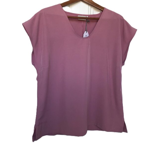NWT Everyday Sunday Montreal Drop Shoulder Tank Foxglove Pink Womens Large - Picture 1 of 6